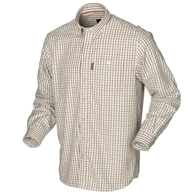 Harkila Stornoway Active Shirt - Burgundy Check (XL)